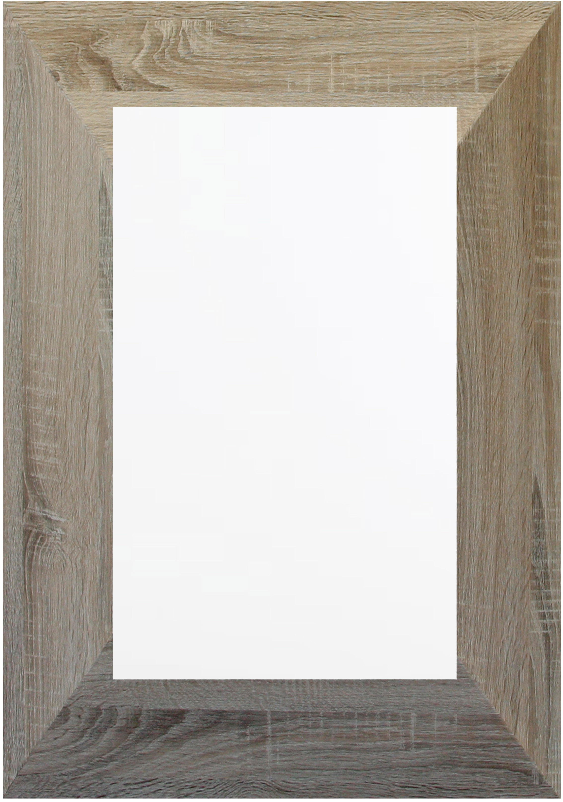 TS089 Wall décor art mirror weathered natural modern rectangular